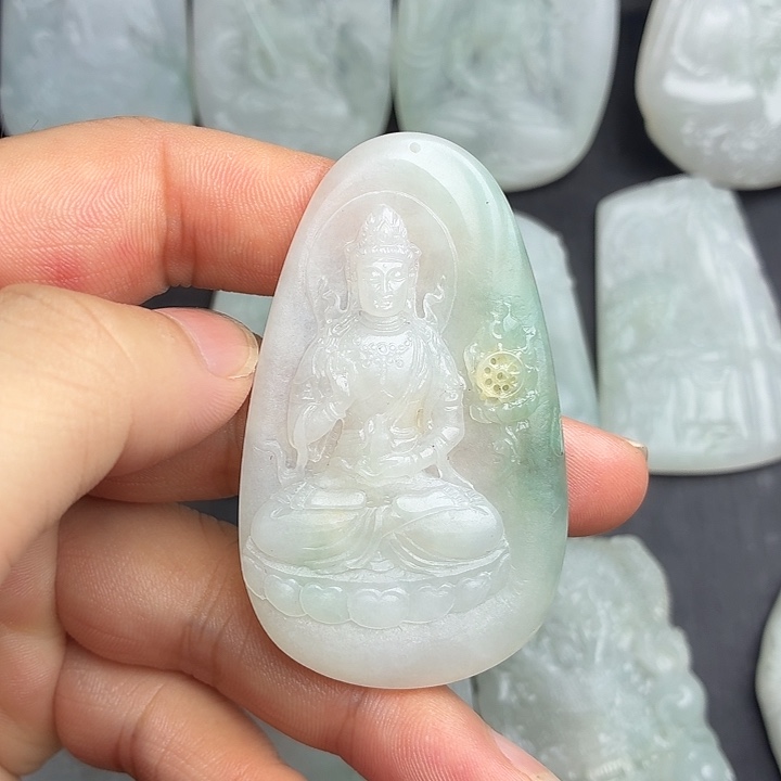 定制翡翠未镶嵌观音