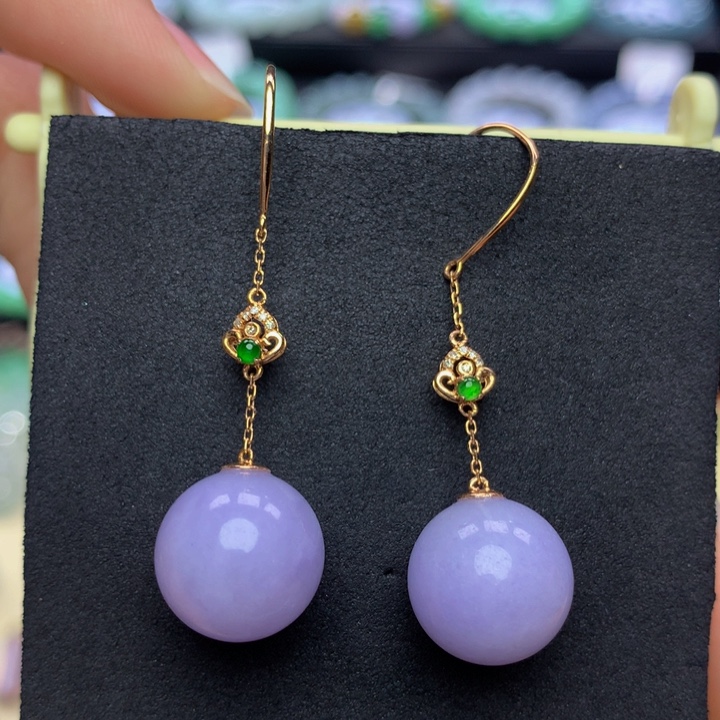 翡翠手链18K金镶嵌翡翠