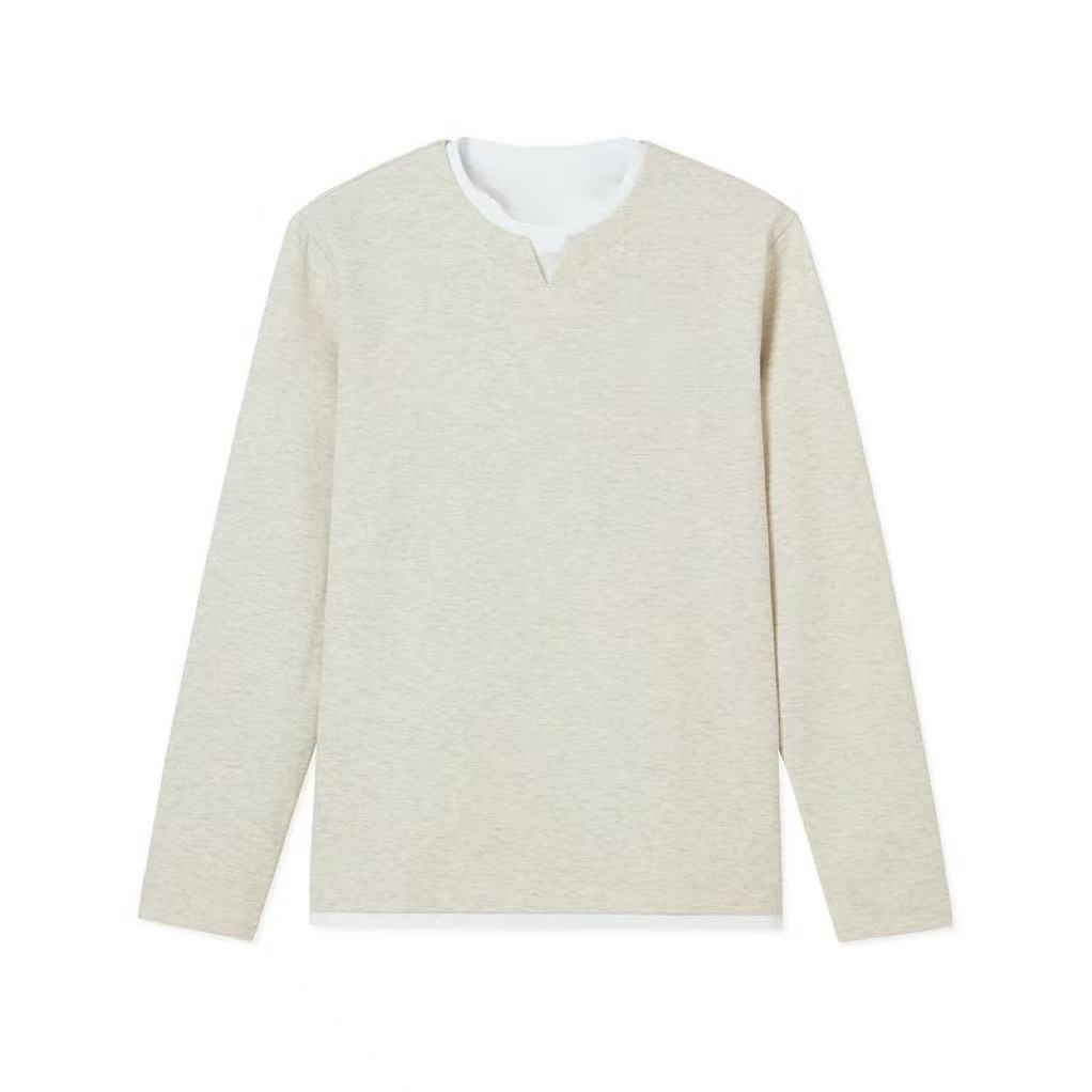 <鱼家>25秋新款假两件卫衣T血2589