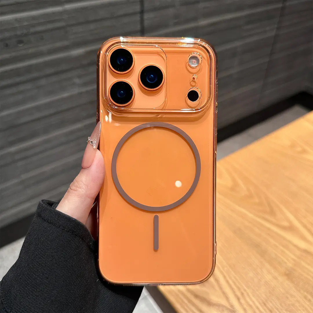 冰晶高透明磁吸适用苹果17promax手机壳简约超薄iPhone17高级感硬