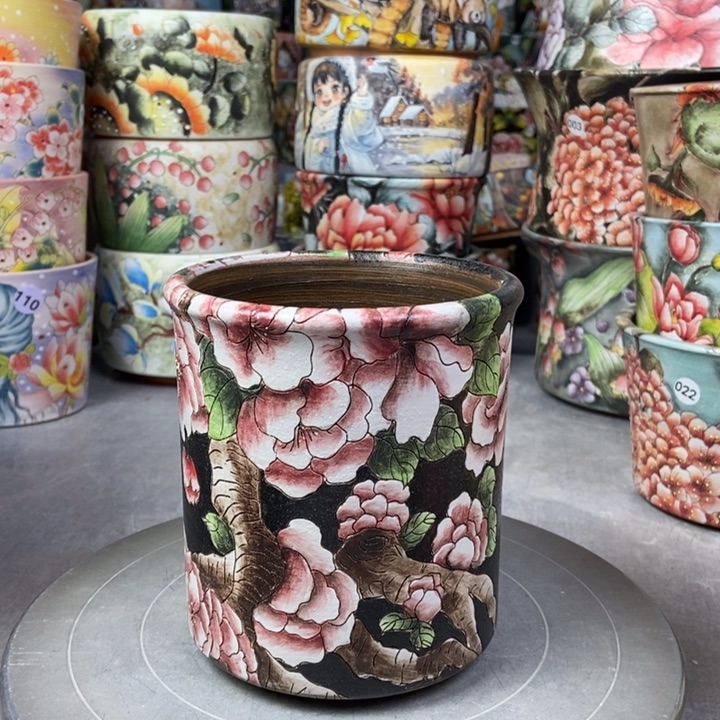 红陶景德镇艺术手绘作品