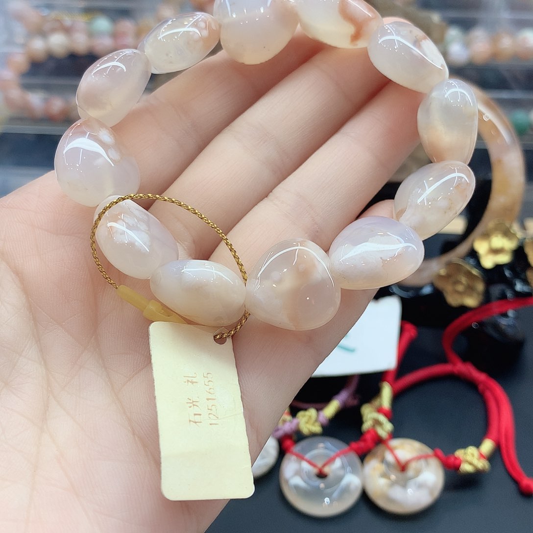 玛瑙/玉髓未镶嵌瑕疵散珠2-3