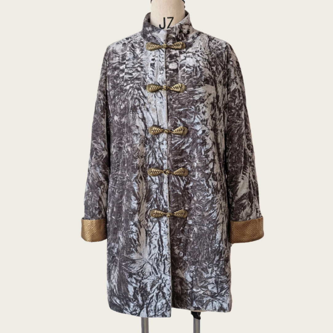 格格中式中长款秋冬女士棉衣冬季外套GA4CS020591