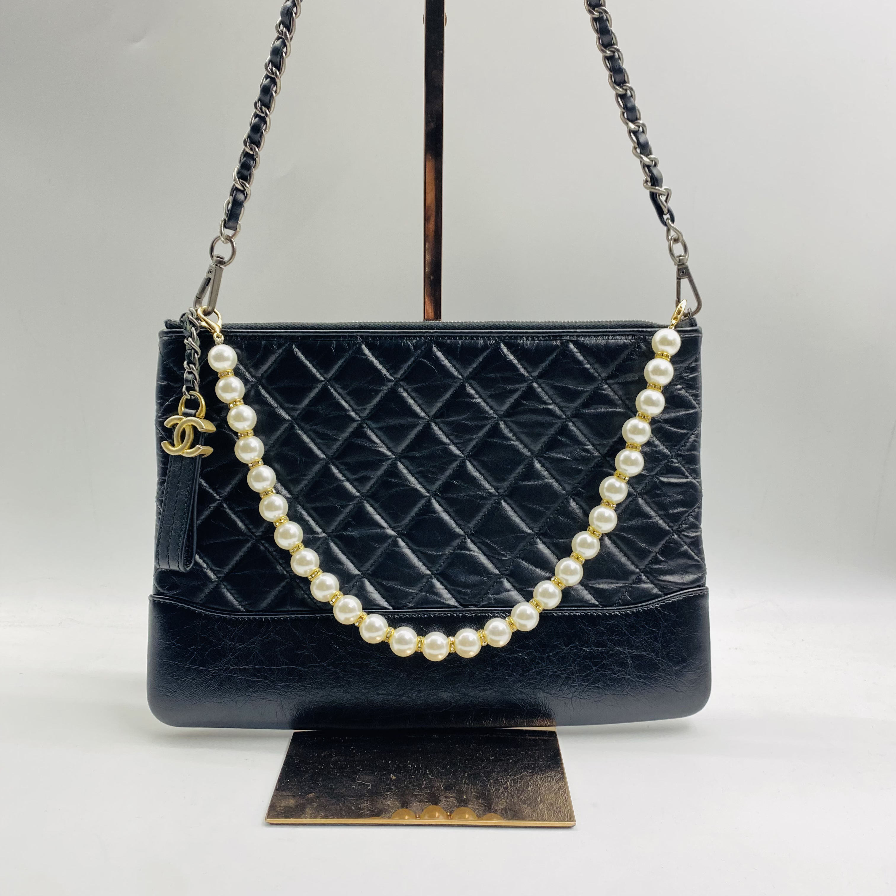 95新 Chanel/香奈儿 流浪手拿包 尺寸27*20 