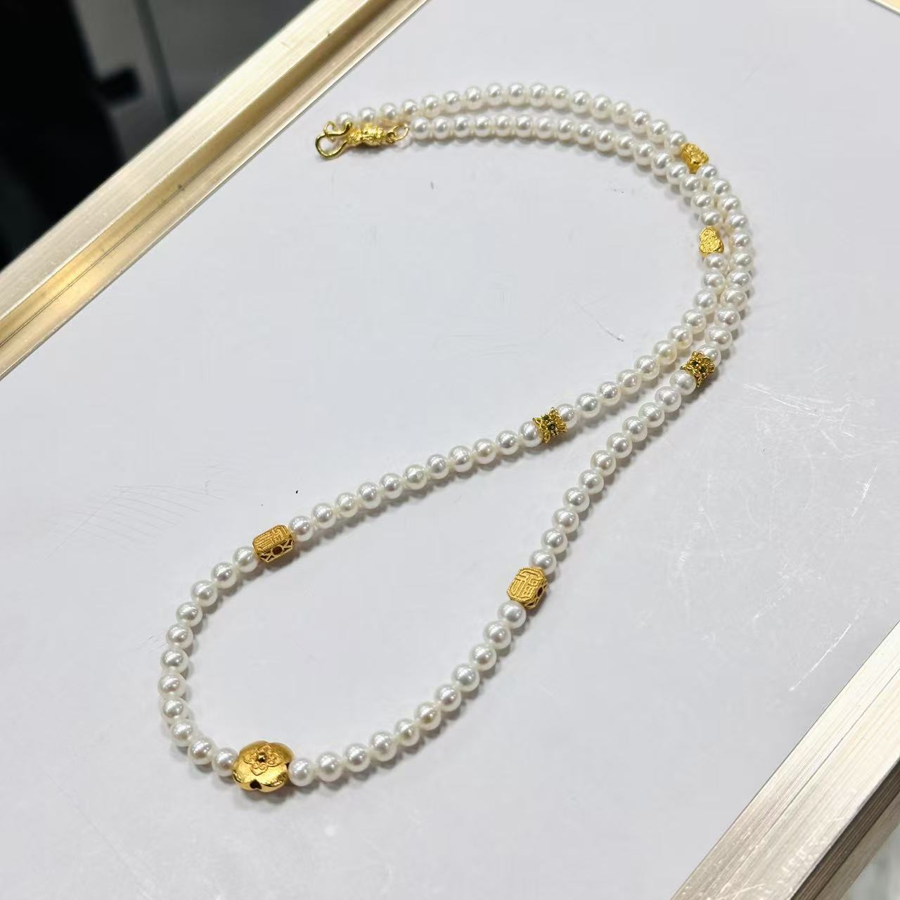 娜点珠宝  新中式4-5mm 淡水珍珠项链S