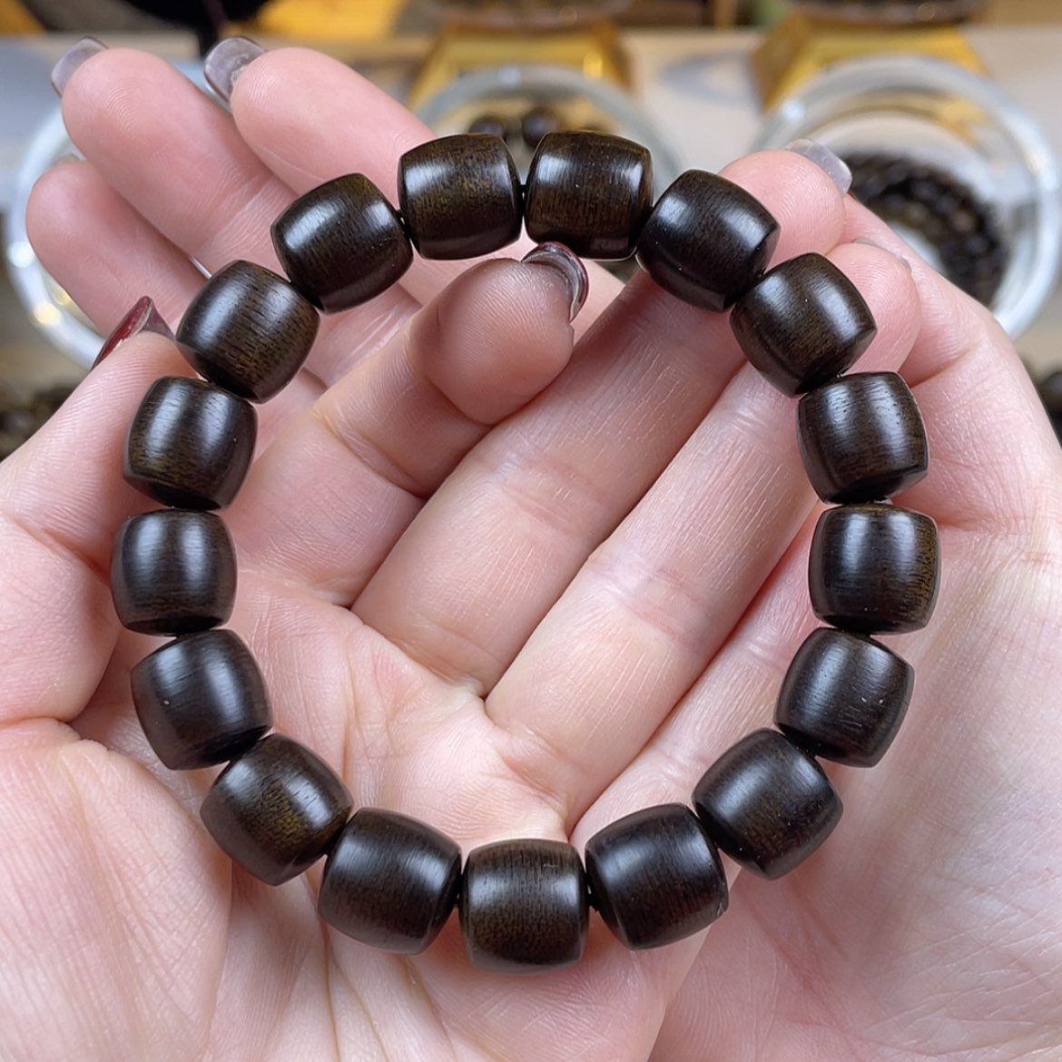 【闪购商品】沉香手串越南芽庄白棋楠1.2