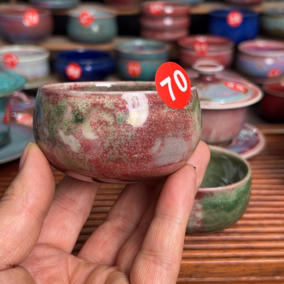 手工制作钧窑茶器