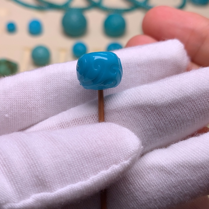 绿松石未镶嵌博古12.5