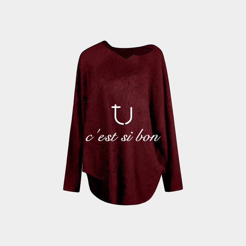 【牦牛绒系列】TU女装1oo牦牛绒拉绒不规则针织衫25年入冬漂亮衣服