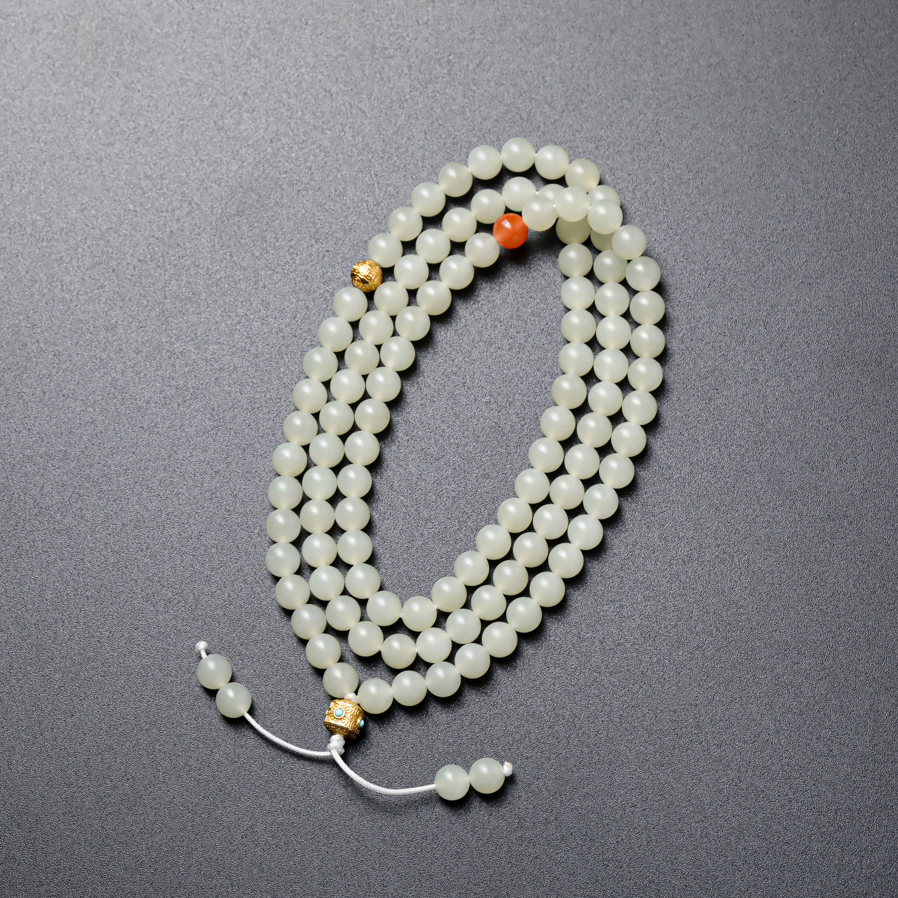 和田玉多圈手串 约6mm 39g J0114-37