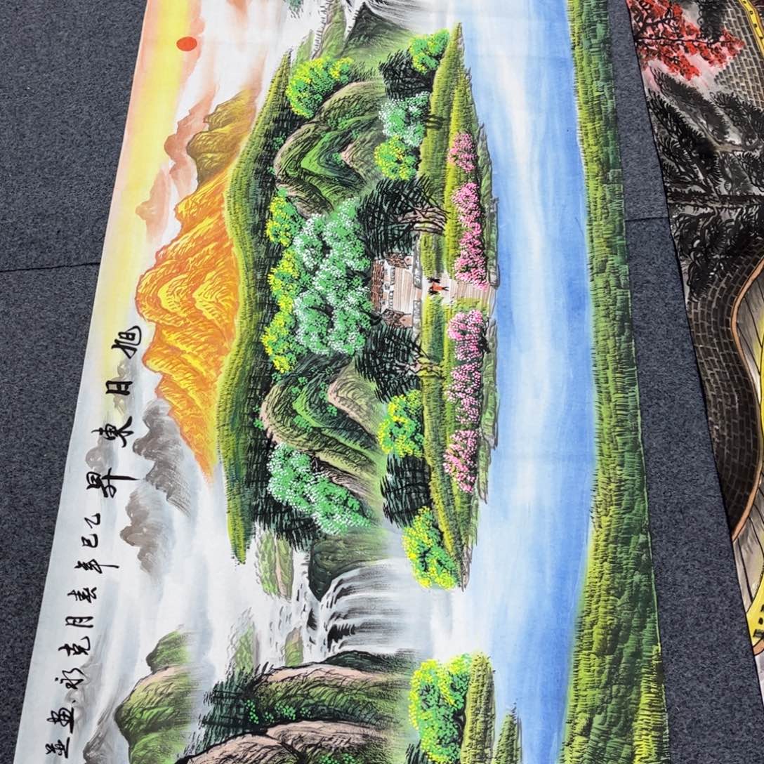 国画老师手绘作品