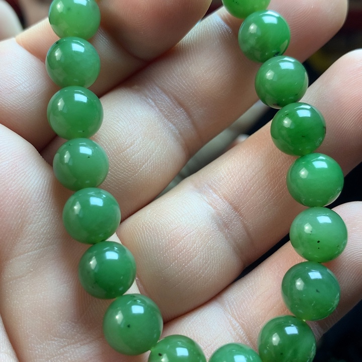 和田玉（碧玉）未镶嵌手链