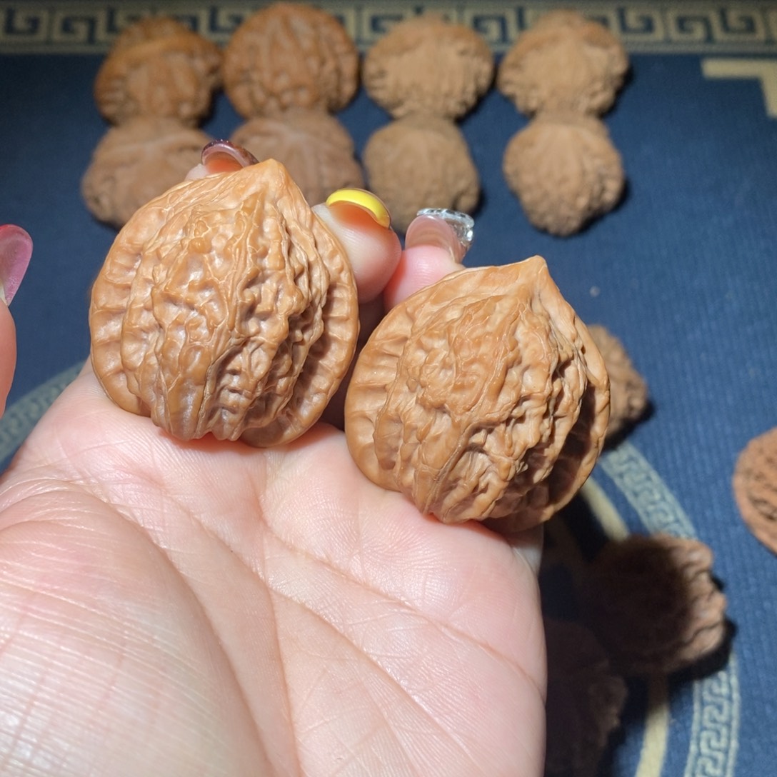 付***油文玩核桃吊坠38尺全品公子帽