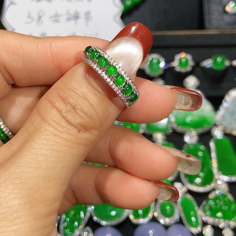 【闪购商品】翡翠戒指未镶嵌天然翡翠