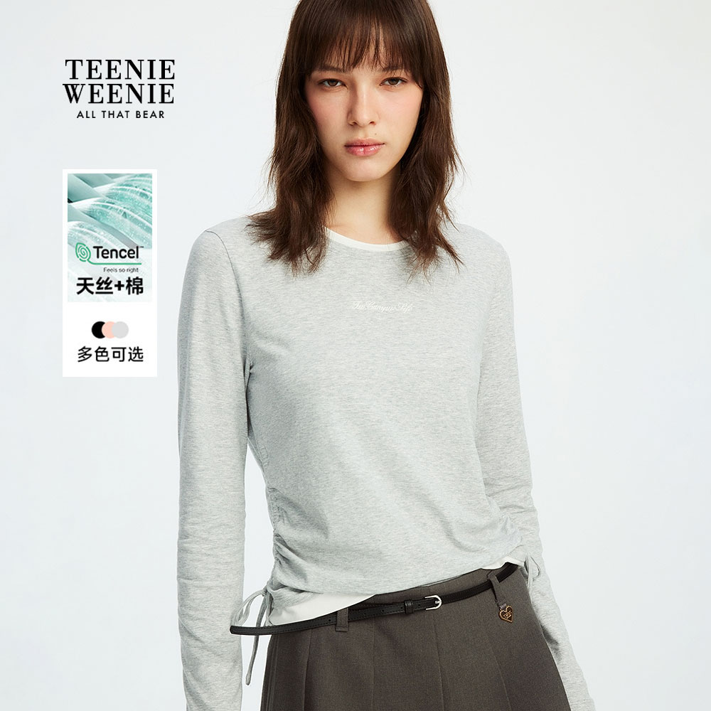 【达播专属】TeenieWeenie小熊T恤25长袖上衣女装TTLA257807P