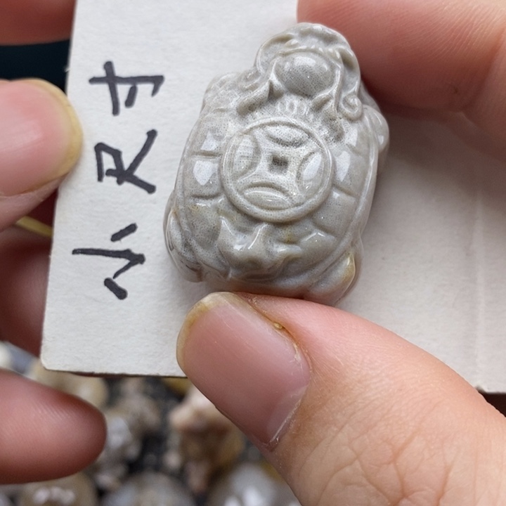 颈饰未镶嵌硅化珊瑚（珊瑚玉）