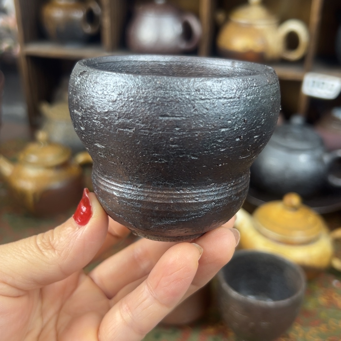 主人杯柴烧茶器主人杯