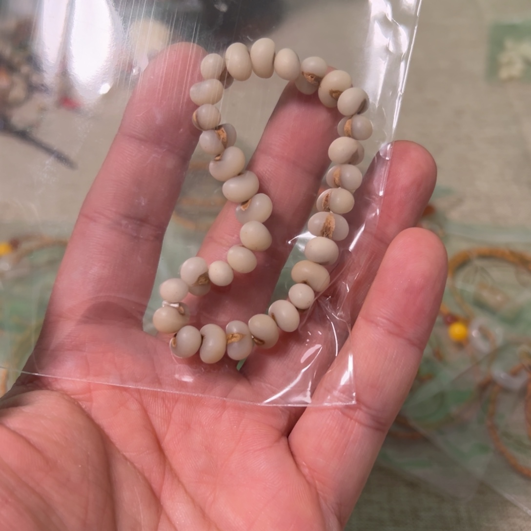 木质金佛草弹力绳单圈一串