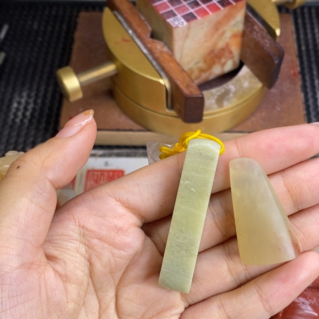 涂***鸦印石青田石成品正章书法用品