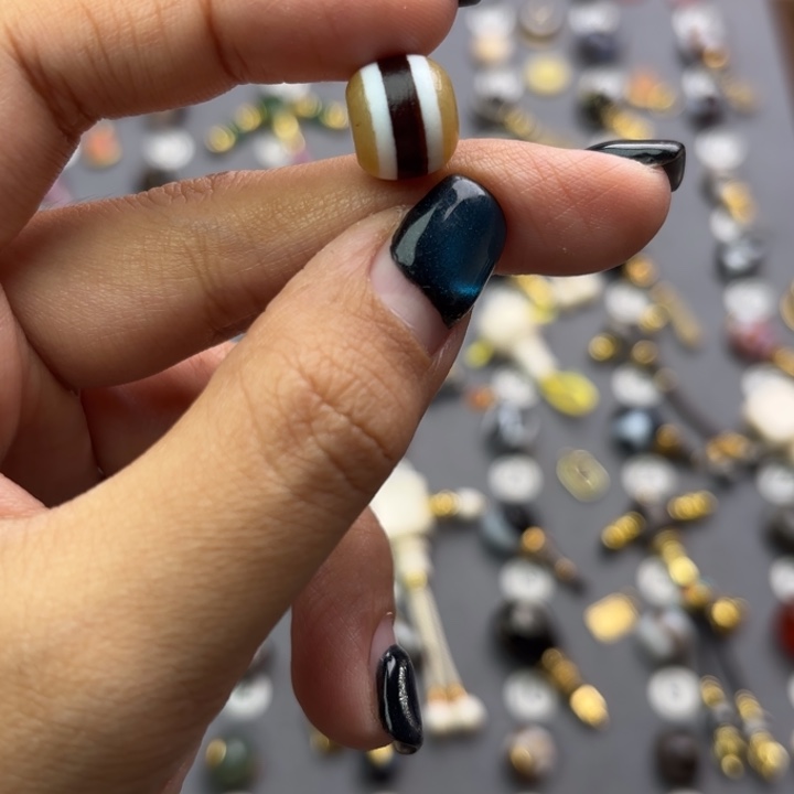 玛瑙/玉髓未镶嵌文玩配饰11mm