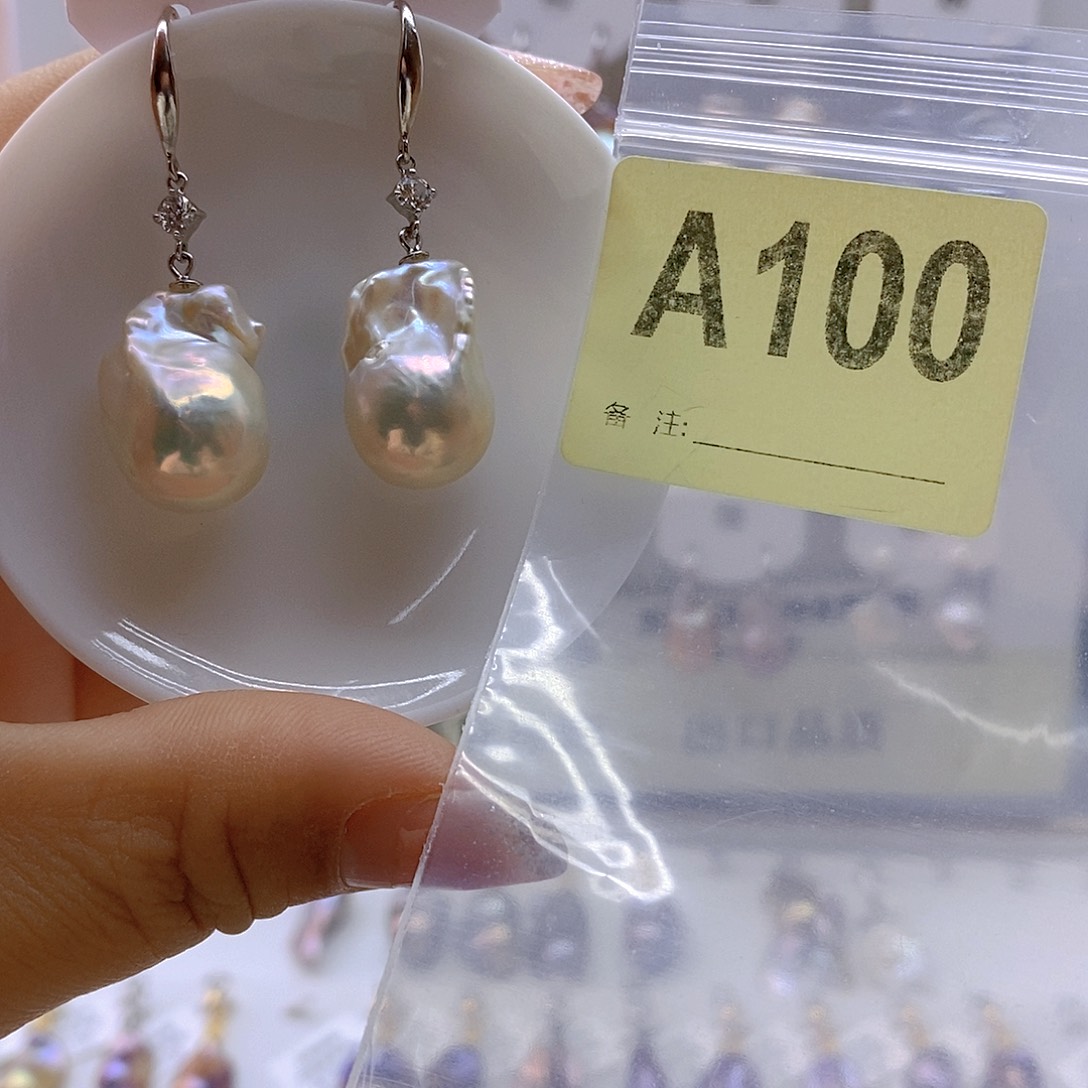 淡水珍珠耳饰未镶嵌鑫*
