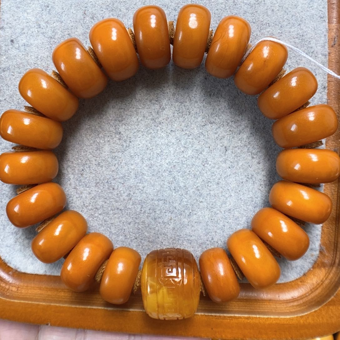 蜜蜡手串未镶嵌蜜蜡