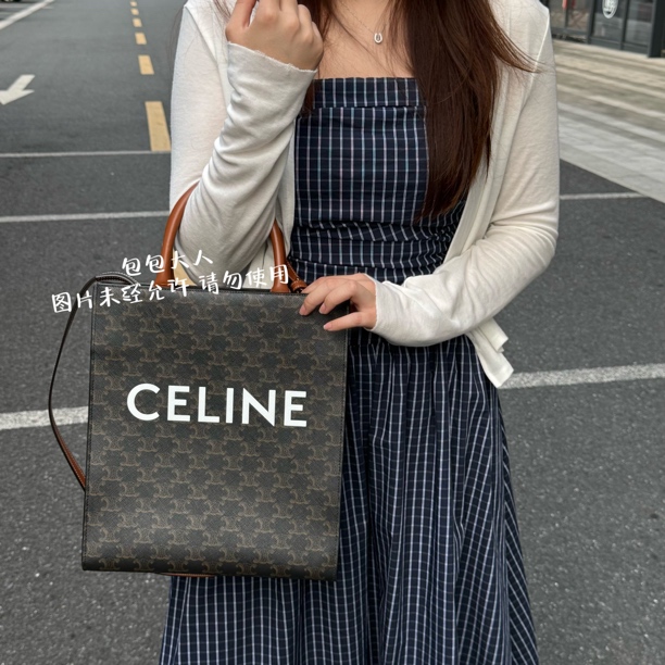 99新 Celine/思琳 经典老花小号琴谱单肩包