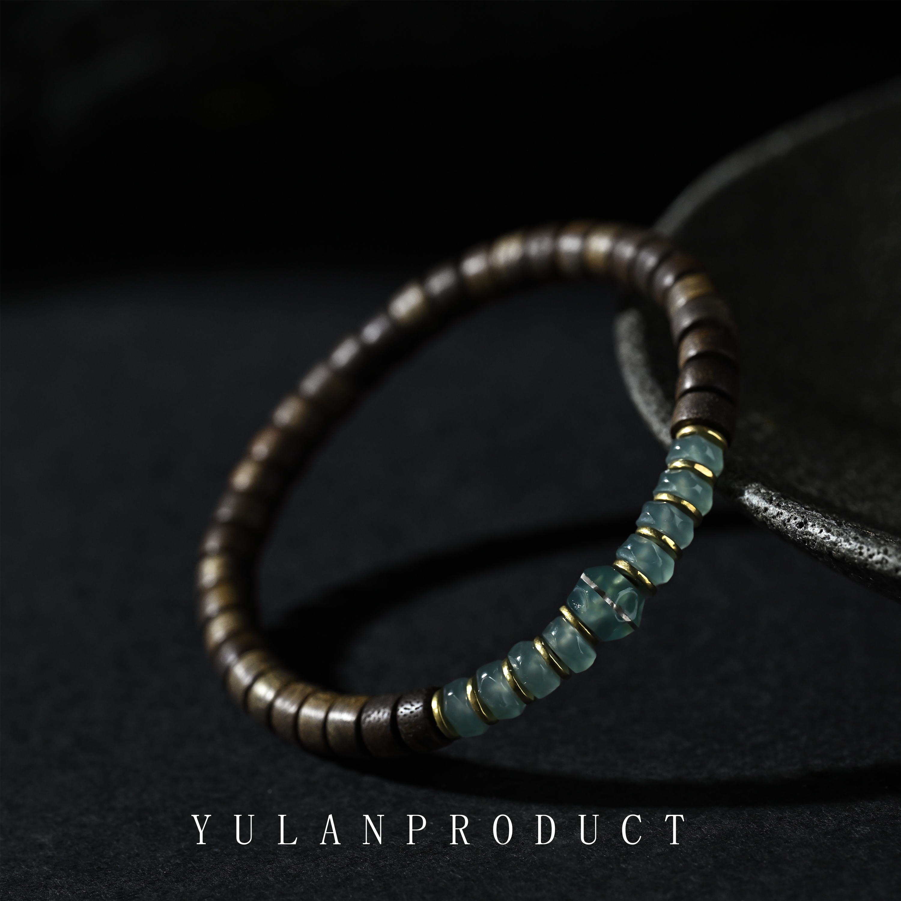 龙虎山 沉香【周】「九转玲珑珠·沉香引财串」引财-翡翠聚气-设计款