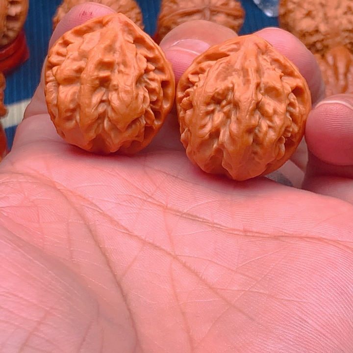 桃核把件野生小手捻