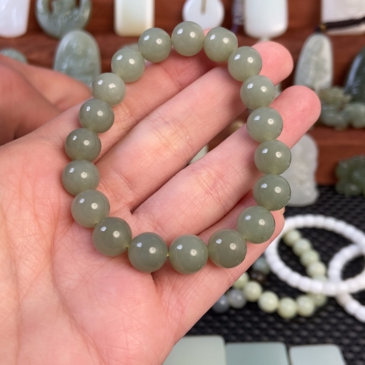 和田玉未镶嵌手链