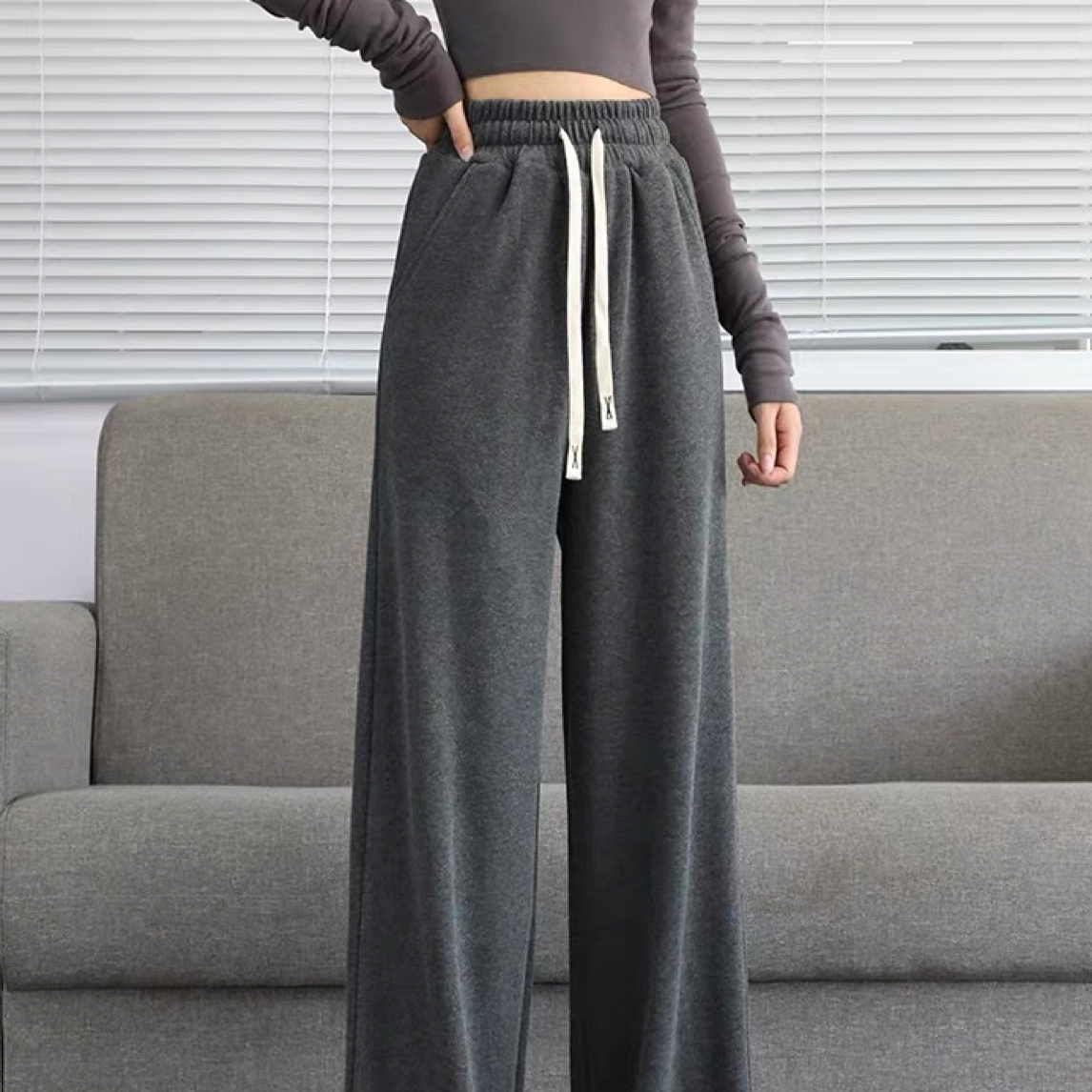 339家绒加厚百搭糯米裤B11地