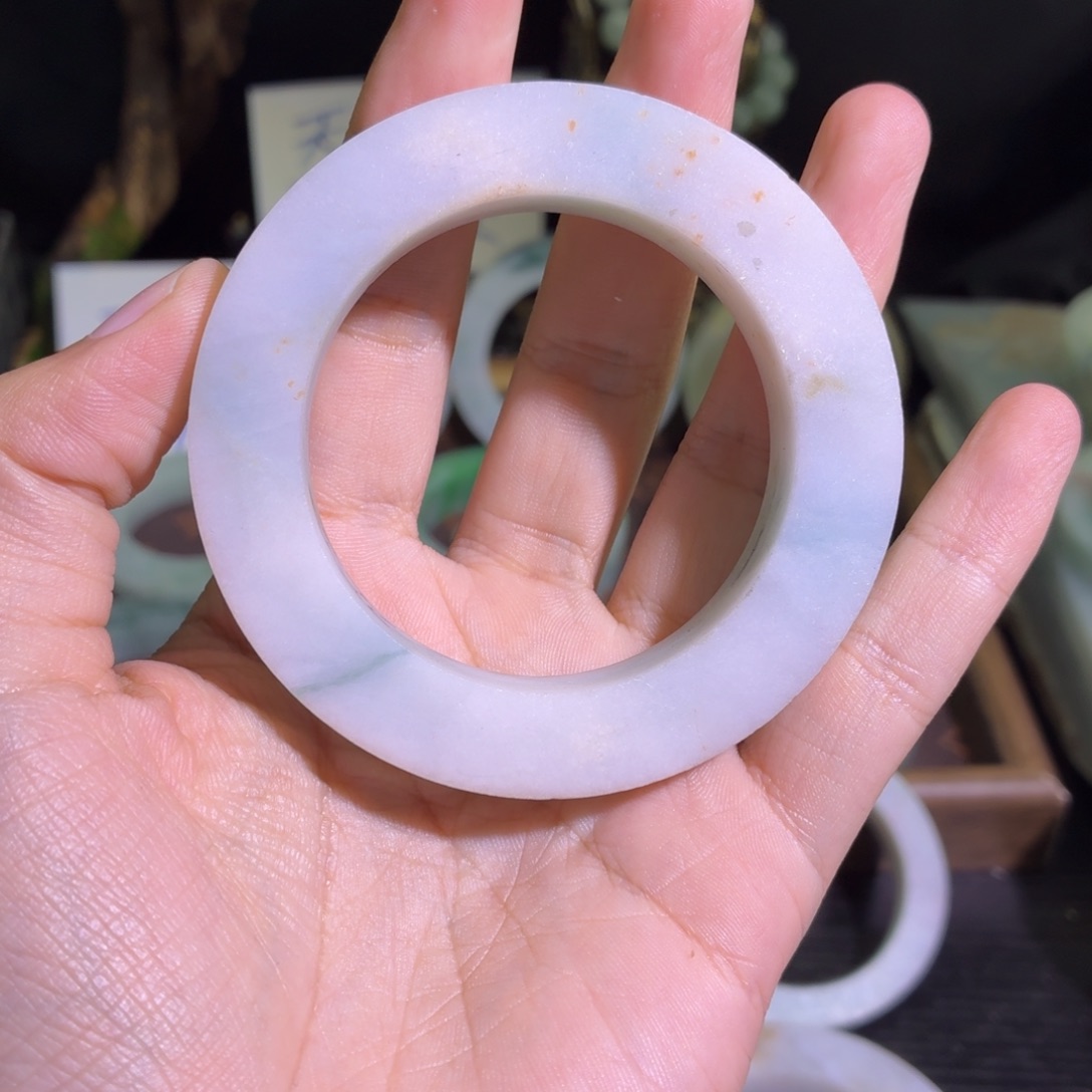 定制翡翠未镶嵌翡翠A货毛胚手镯定制