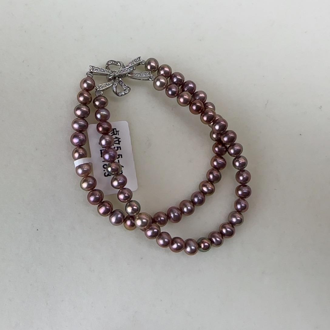 淡水珍珠手链银S925镶嵌