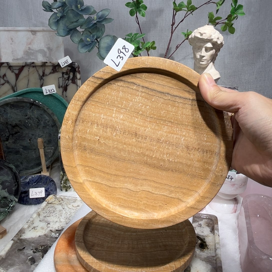 大***~石材天然奢石大理石摆件398