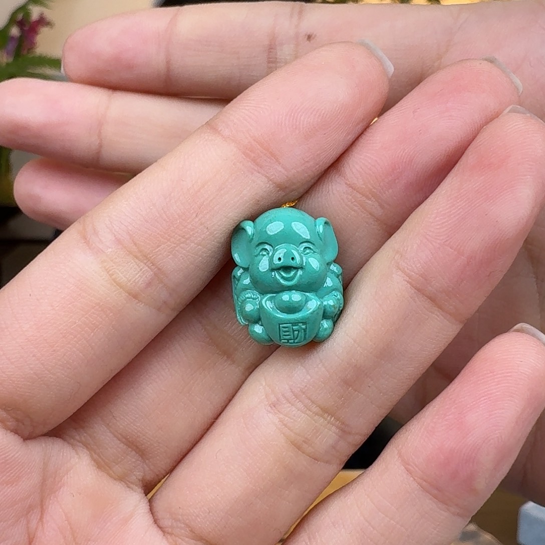 玩***恭绿松石未镶嵌珠宝奇石