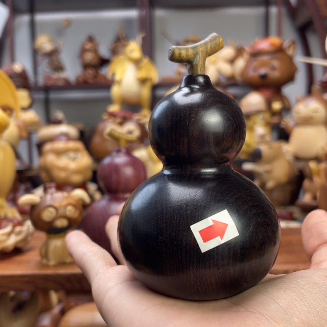 *****木微瑕紫光檀葫芦