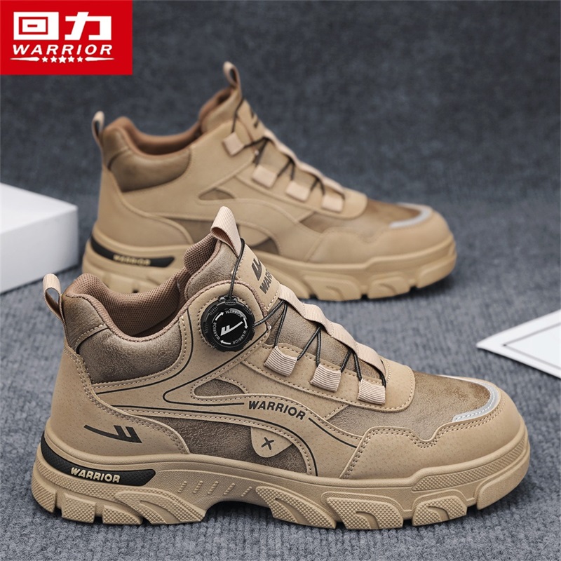 回力马丁靴男款冬季男士高帮复古工装潮靴户外运动登山耐磨劳保鞋