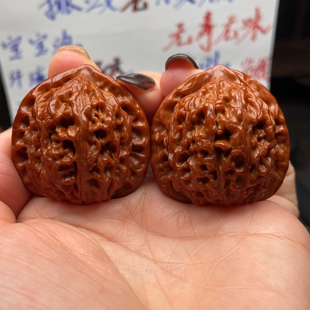 文玩核桃吊坠水龙纹39尺