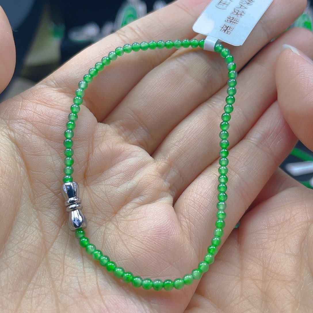 未镶嵌翡翠手链天然A货翡翠 2.5