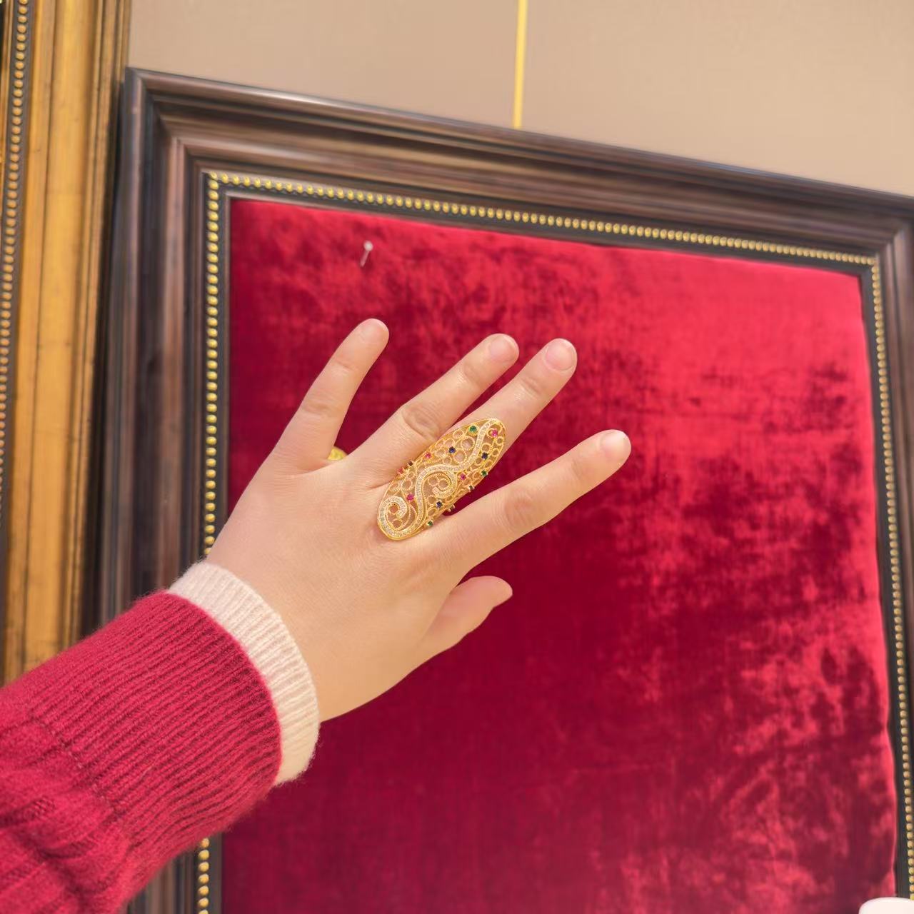 合金贝壳戒指 koz ozuk气质复古时尚