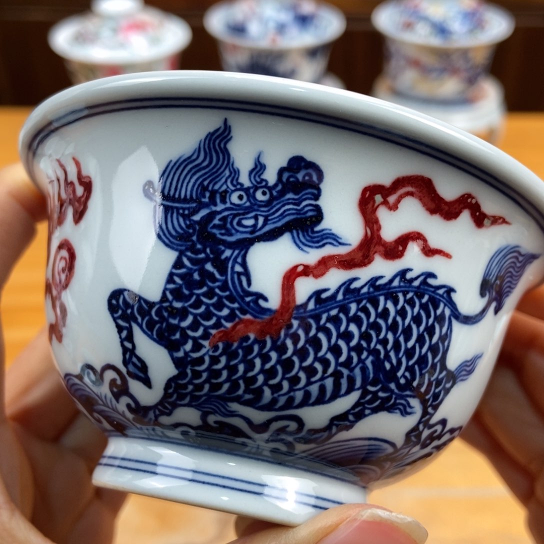 手绘现代茶具非古董