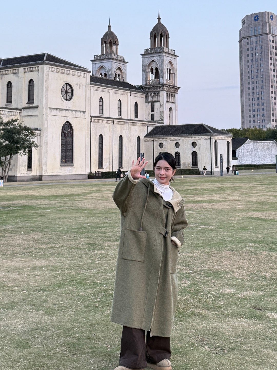 【柏林少女】秋冬气质新款女款双面羊毛大衣小个子牛角扣高级外套