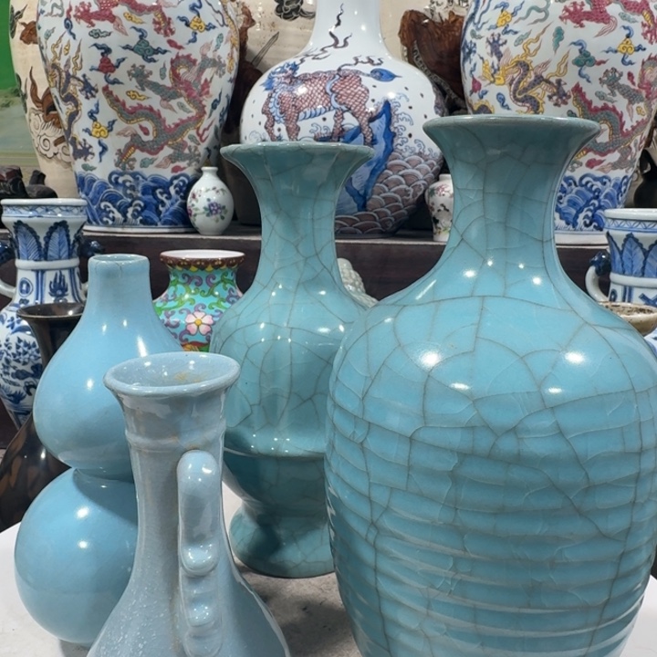 渔***）茶盏手工制作陶瓷摆件