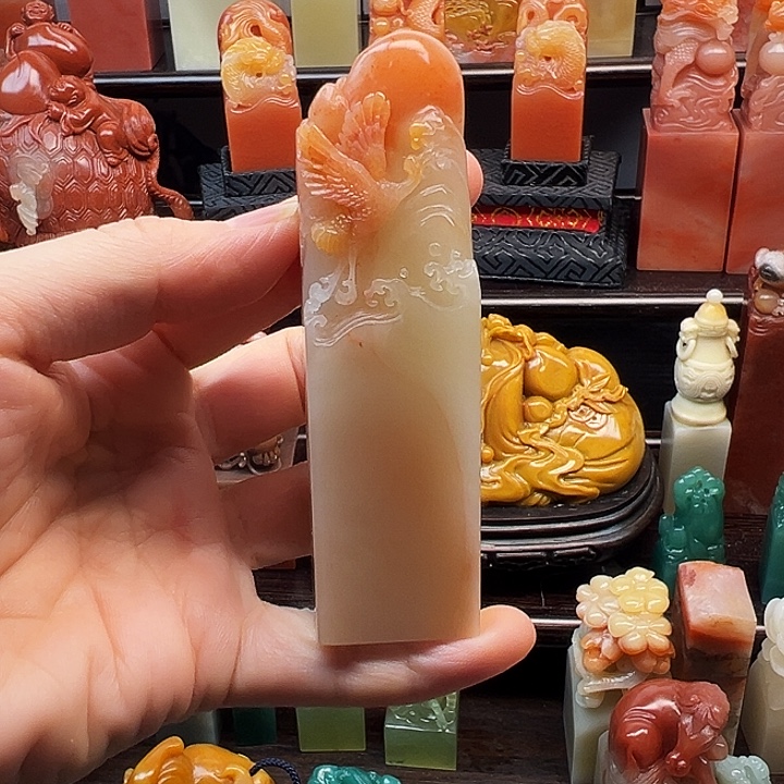 寿山石印石寿山石手工雕刻