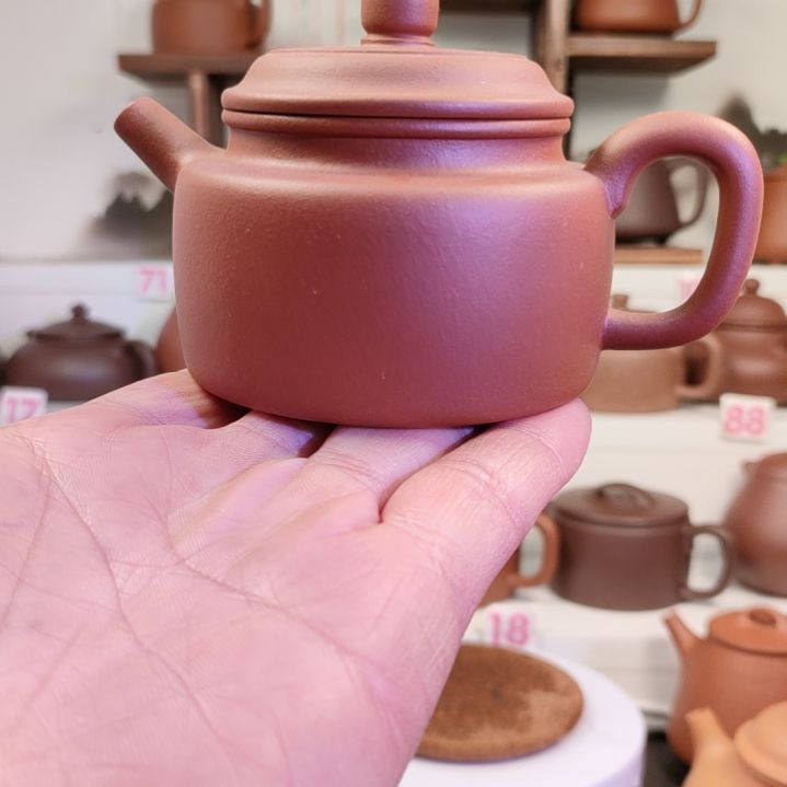 紫砂茶壶德钟红皮龙155cc左右微瑕
