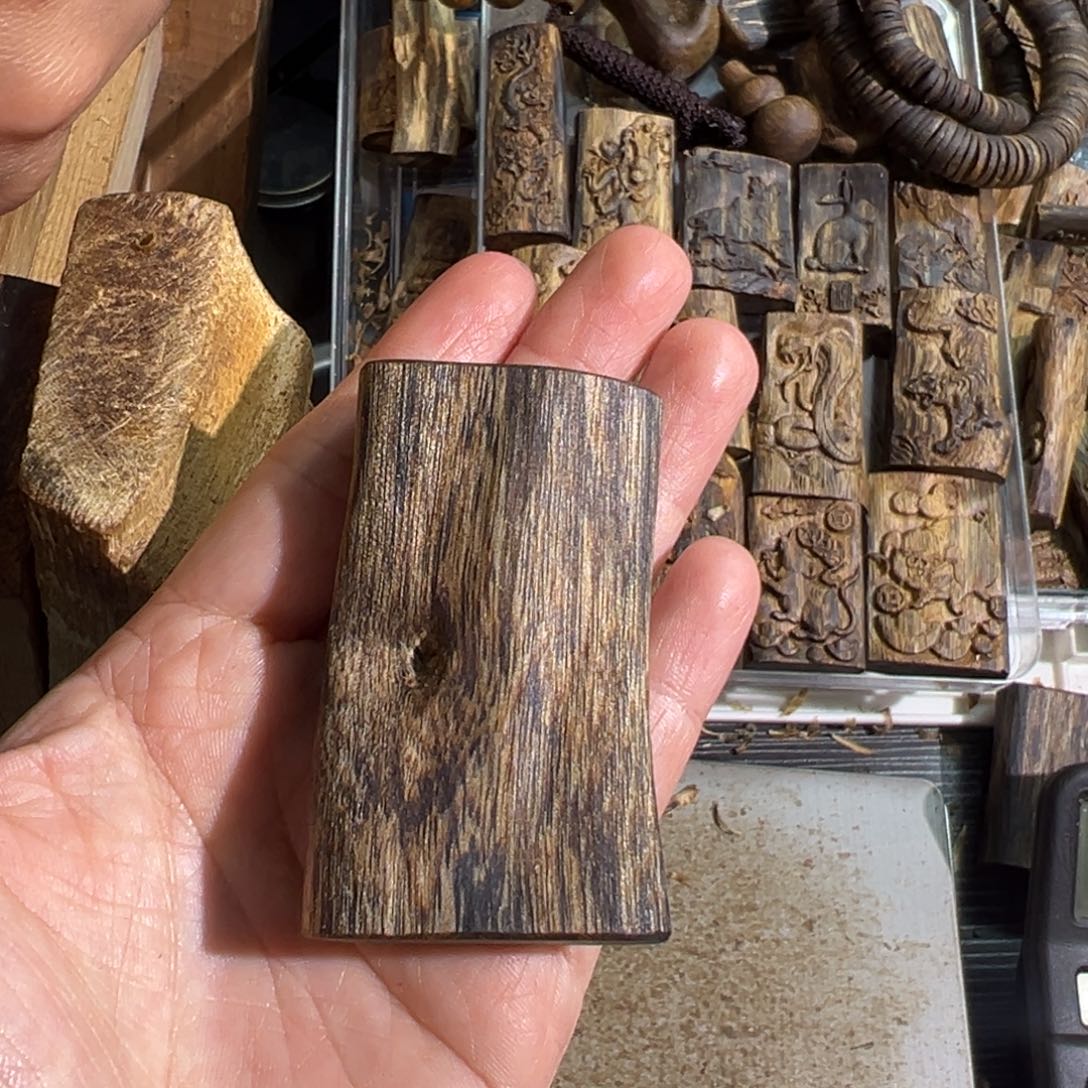 沉香吊坠白棋楠吊坠13.9克