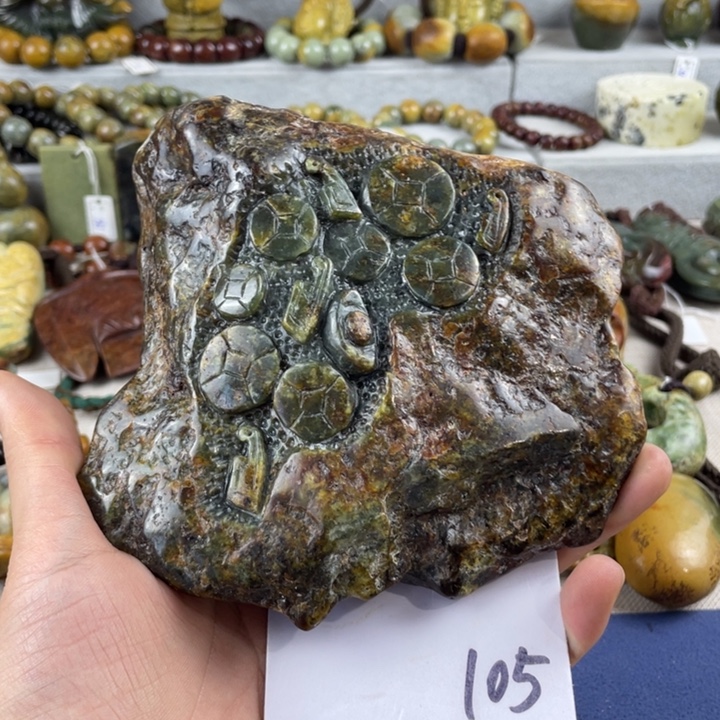 岫岩河磨玉（透闪石质玉）未镶嵌珠宝奇石