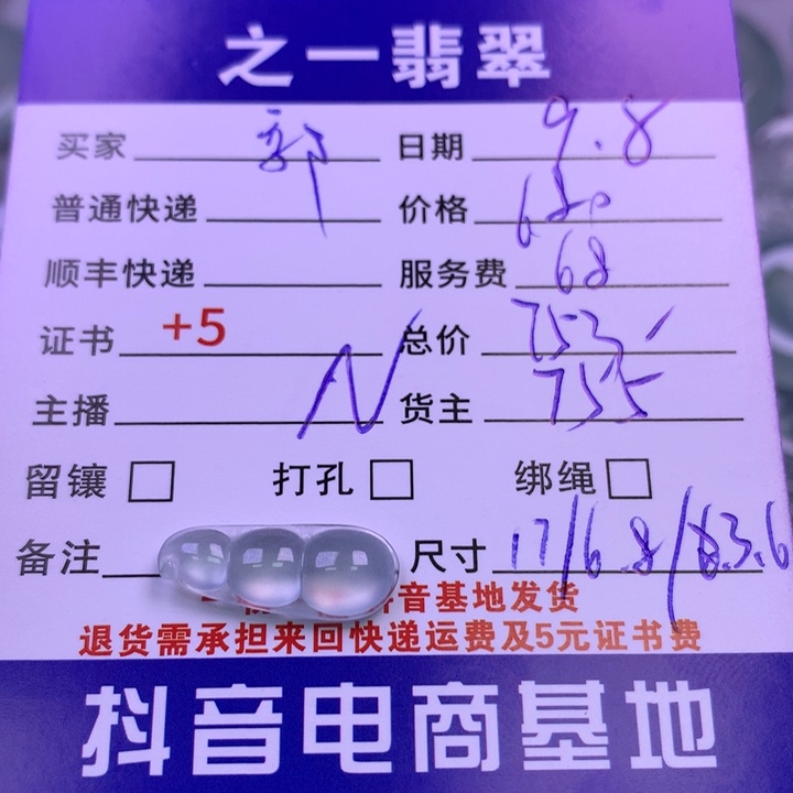 颈饰未镶嵌翡翠郭**宁