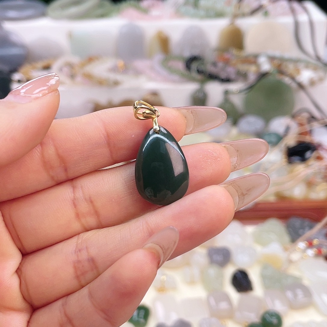 【闪购商品】和田玉吊坠(不含链)银S925镶嵌