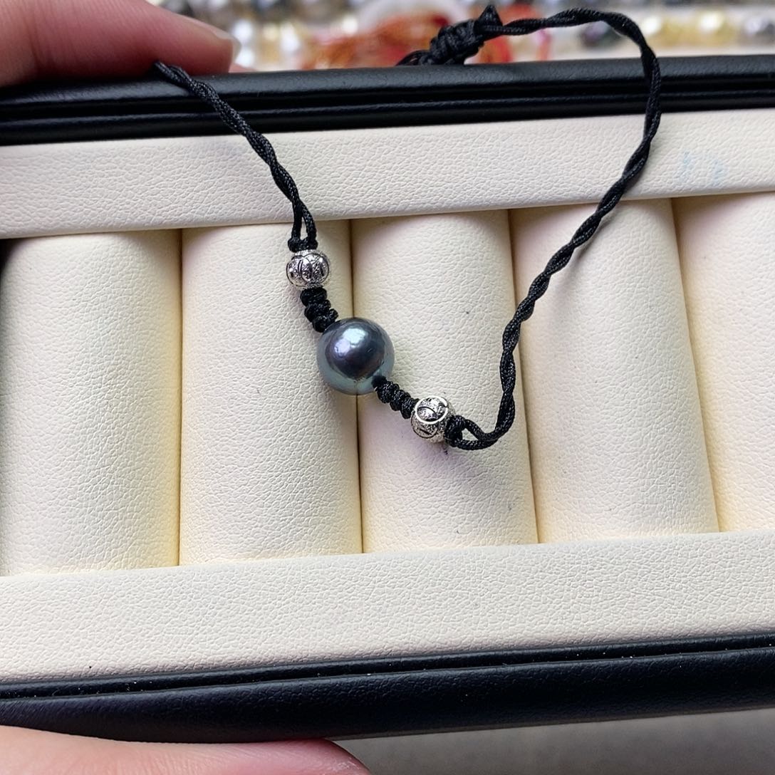 海水珍珠手绳银S925镶嵌